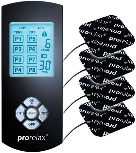 Prorelax Tens Ems Gerät Duo Comfort Blackline 2 Therapien Mit Einem