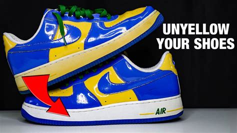 How To Remove Yellowing Restore Shoes Unyellow Nike Air Force One