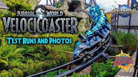 Jurassic World Velocicoaster Test Runs 4k Islands Of Adventure Universal Orlando Resorts