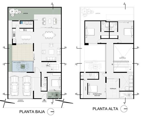 Two Floor Plans With Different Rooms And Furniture