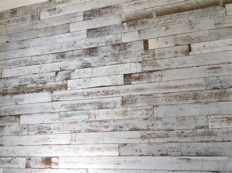 Painted White Distressed Wood Tile Imperial Tile