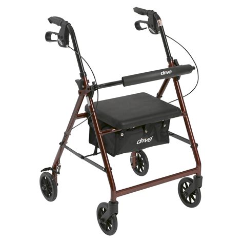 Drive Medical Rollator Rolling Walker With Wheels Fold Up