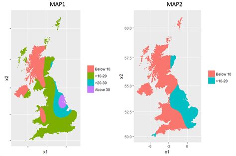 Gis Same Colour Palettes For Two Different Maps In Ggplot2 Math