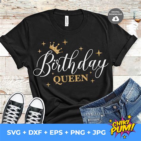 Birthday Queen Svg Birthday Svg Cricut Svg Silhouette Cut Etsy