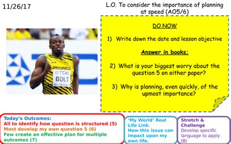 Form, openings, planning and developing ideas. AQA GCSE English Language Paper 2 Q5 - Revise planning ...