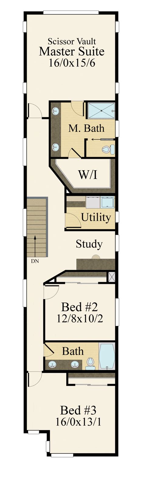 Madison House Plan Skinny House Plan By Mark Stewart