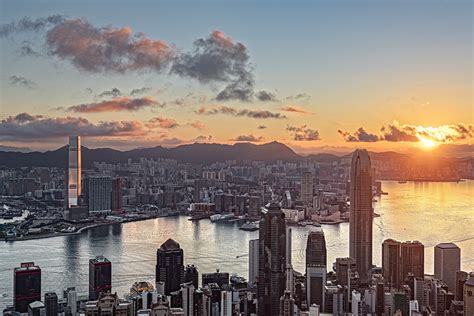 Sunrise At The Peak Hong Kong Sunrise At The Peak Hong K Flickr