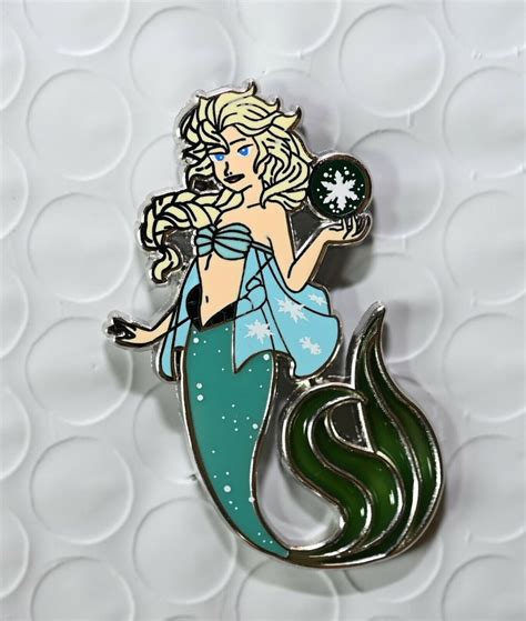 Fantasy Disney Pin Princess Mermaid Stained Glass Tail Esla Etsy