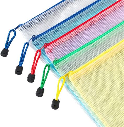 A4 Plastic Zip Wallets Folders10pcs Zipper File Bags Plastic Document