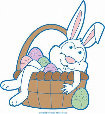 Easter Bunny Clipart Basket Clip Cliparts Bunnies