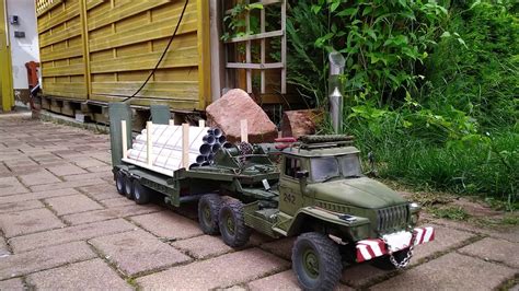 Wpl B Ural Heavy Tractor And Ural With Crane On The Way For Gas