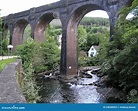 The Old Pontrhydyfen Viaduct Stock Image - Image of former ...