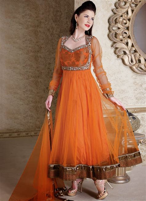 Latest Designs Of Anarkali Suits Collection 2013 Hair Style Fashion