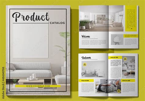 Product Magazine Layout Design Stock Template Adobe Stock