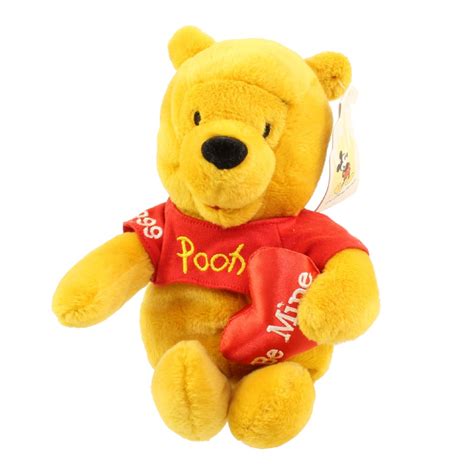 Disney Bean Bag Plush Valentine Pooh Winnie The Pooh 10 Inch