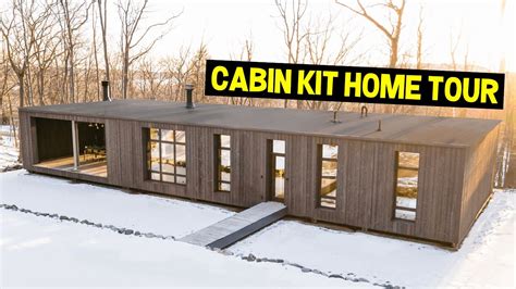 Luxury Ultra Modern Cabin Kit Home Minimalist Prefab Smart Home Tour