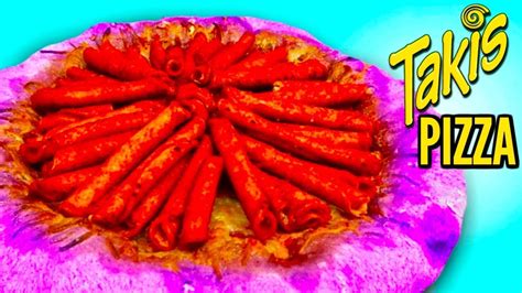 Takis Pizza How To Make Taki Chips Covered Pizza Diy Youtube