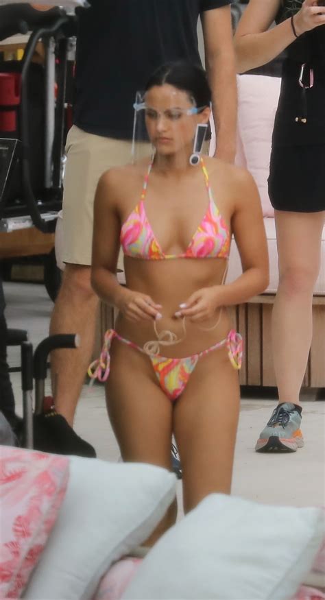 Camila Mendes In Bikini On The Set Of Strangers In Miami Beach Hawtcelebs