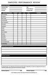 Pictures of Restaurant Employee Review Form