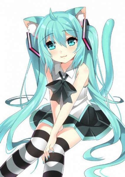 Miku Hatsune Miku Vocaloid Anime Neko