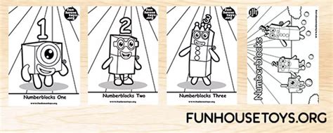 Fun House Toys Numberblocks Fun Printables For Kids Coloring Pages