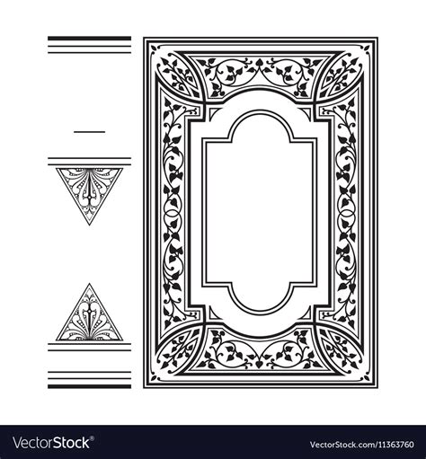 Old Book Cover Royalty Free Vector Image Vectorstock