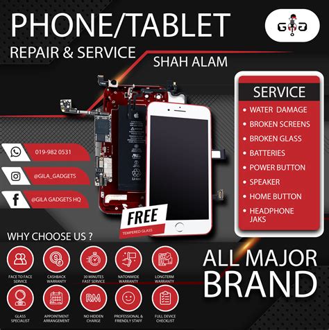 Mencari kedai repair phone terbaik di selangor kl ? GILA GADGETS Shah Alam : Kedai Repair Phone Murah di Shah Alam