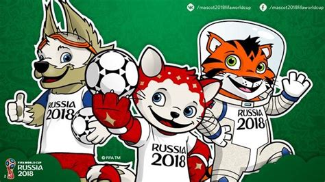 Three Mascots Fifa World Cup Russia 2018 Mascota De Rusia Mascota