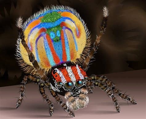 Colorful Spiders Look Somehow A Bit Less Scary In 2020 Arachnids