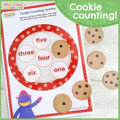 Help Your Child Count From One To Six With This Fun Cookies Printable