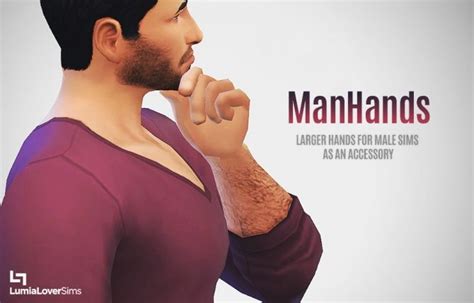 Larger Hands For Males Acc At Lumialover Sims Sims 4 Updates Sims