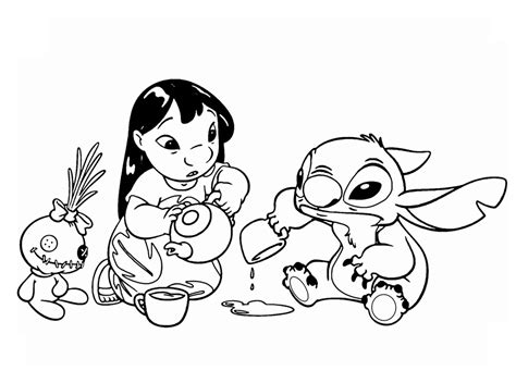 We are back again with another collection of animated feature film coloring pages. Lilo and stich free to color for kids - Lilo And Stich ...