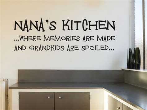 Nana S Kitchen Wall Art Sticker Vinyl Transfer Modern
