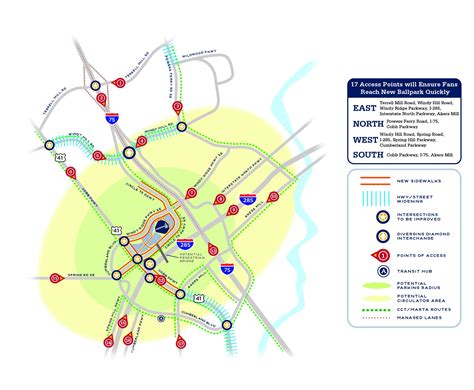 Braves Parking Lot Map Turner Field Atlanta Ga Seating Chart View
