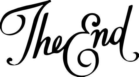 The End Transparent Png The End Sign Images Free Transparent Png Logos