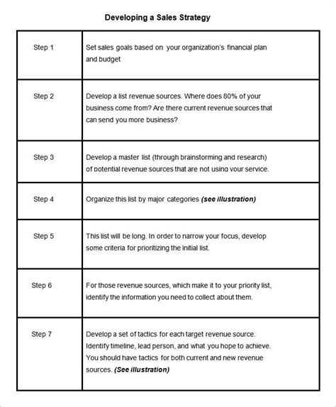 The strategic account plan is designed to help the account management team effectively prepare and stay focused on the customer's business objectives and goals to ensure they achieve the planned results, create a consistent experience for the customer, and ultimately identify how they can make a. 13+ Sales Strategy Templates - Word, PDF, Excel, Apple Pages | Sales strategy template, Sales ...