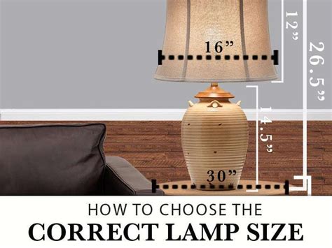 Don't forget to leave space inside of the shade, as a hot lightbulb that's too close to a fabric shade could. Choose the Correct Lamp Size Guide | The Front Door | Big ...