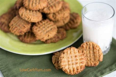 Low Carb Peanut Butter Cookies With Coconut Flour Low Carb Yum