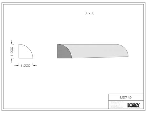 QUARTER ROUND - PRIMED POPLAR - 1" - Bosley Mouldings | Manufacturer of
