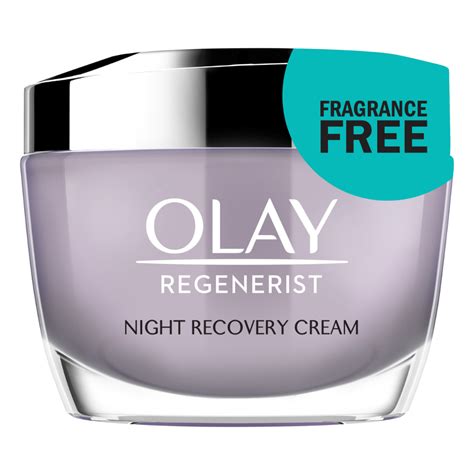 Olay Regenerist Night Recovery Cream Face Moisturizer Fragrance Free