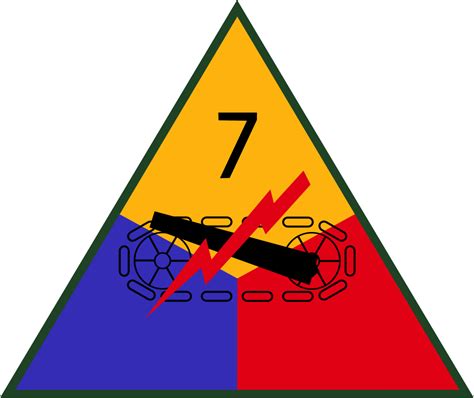 7ème Division Blindée Américaine Ordre De Bataille
