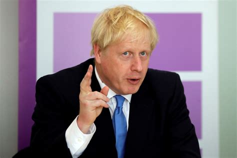 Britains Prime Minister Johnson Speaks During The First Meeting Of The