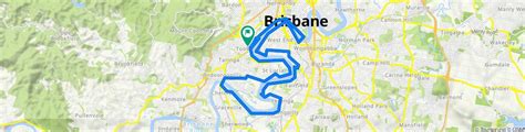 Brisbane River Loop Cycling Route Bikemap