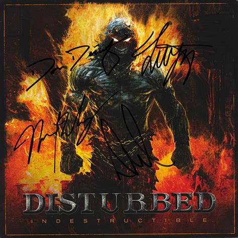 Disturbed Band Signed Indestructible Album Artist Signed Collectibles
