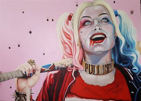 Harley Quinn Painting By Leonardo Montoya Saatchi Art