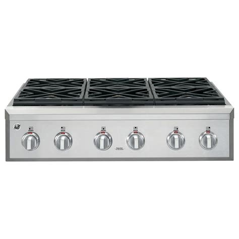 Ge Cafe 36 In Gas Cooktop In Stainless Steel With 6 Burners