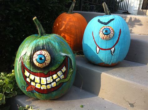 Our Pumpkins 2012 One More To Go The Eye Is A Painted Styrofoam Ball