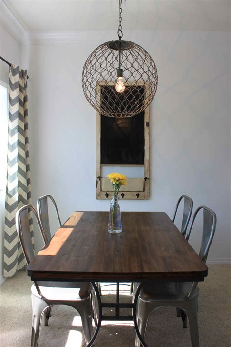 Orb Chandelier Over Dining Table