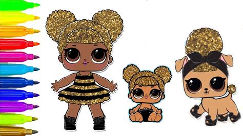 How To Draw Lol Doll Queen Bee Lol Surprise Hair Goals Makeover