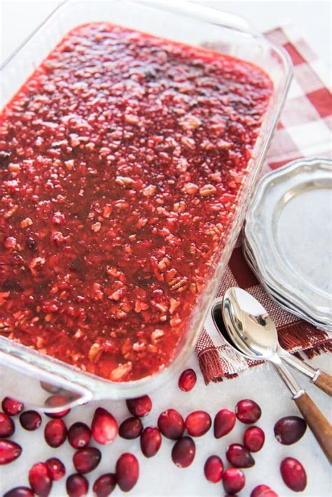 Cranberry Jello Salad With Cream Cheese Topping House Of Nash Eats